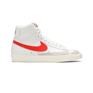 Nike Women's Sz 10.5 Blazers Mid '77 White Habanero Red Sail Sneakers CZ1055 101